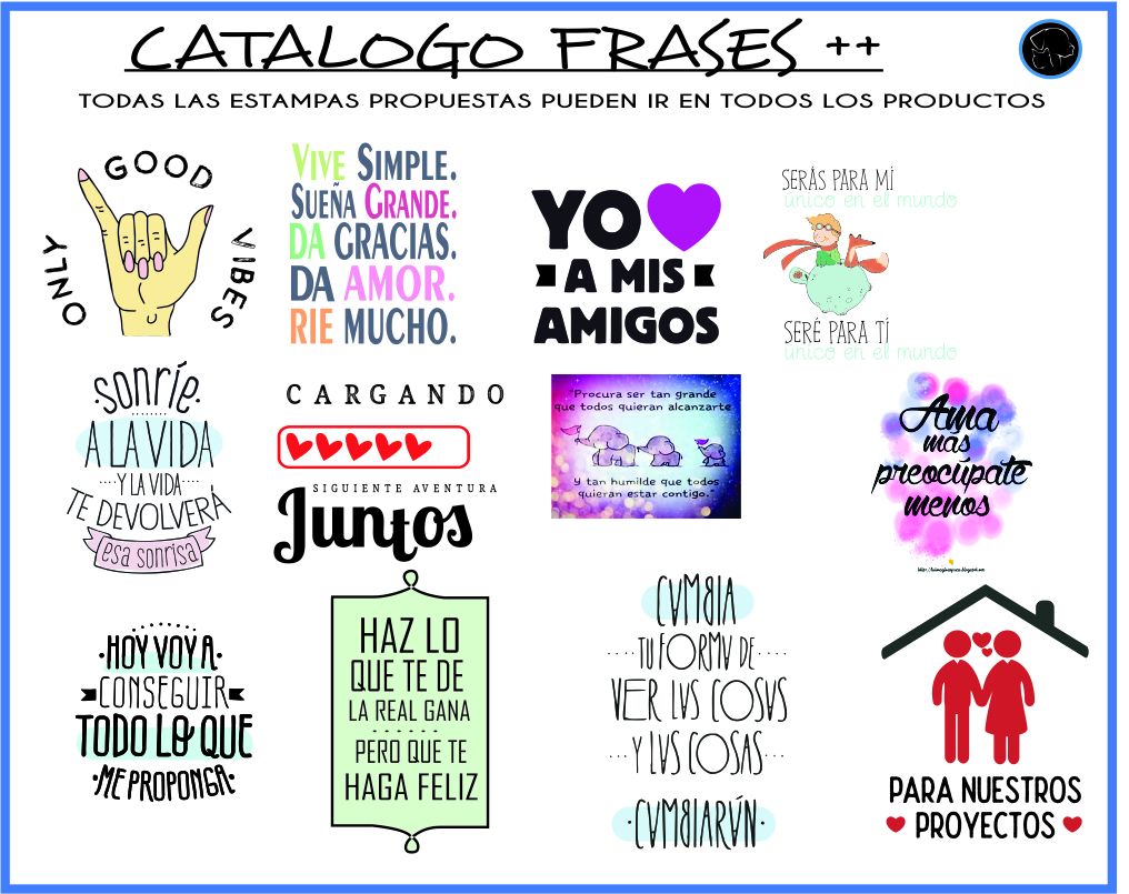 CATALOGO frases POSITIVAS 1