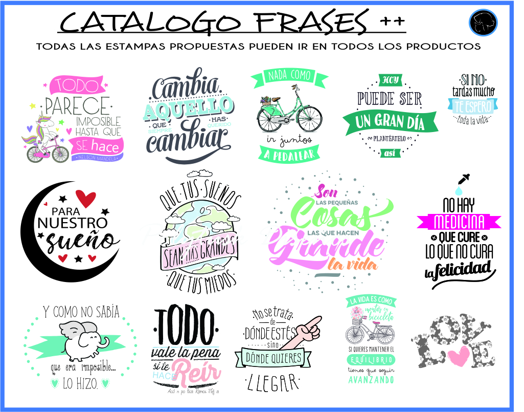 CATALOGO frases POSITIVAS