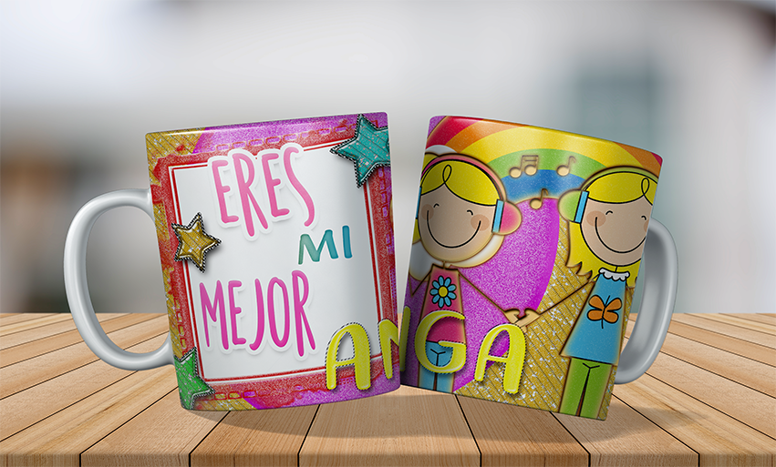 6 Tazas Plasticas – Dia del Amig@