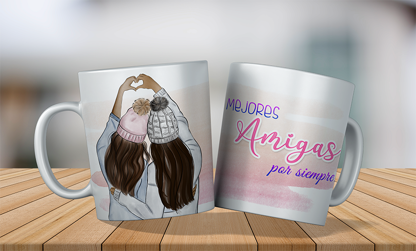 6 Tazas Plasticas – Dia del Amig@ - Imagen 4